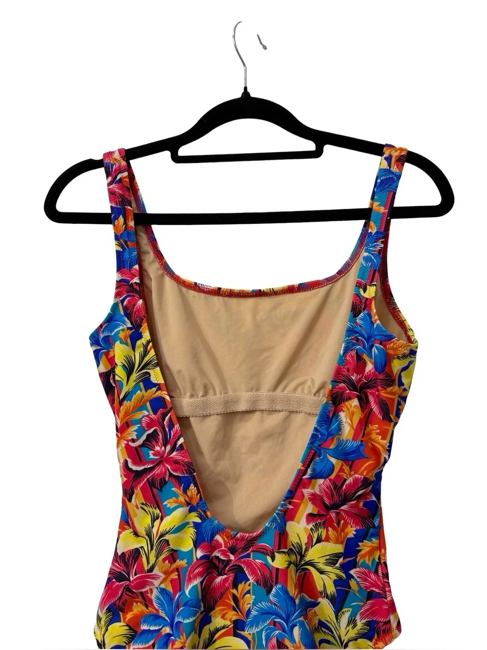 J crew Hawaiian Resort One Piece Floral Swimsuit Scoop Back‎ Size 0